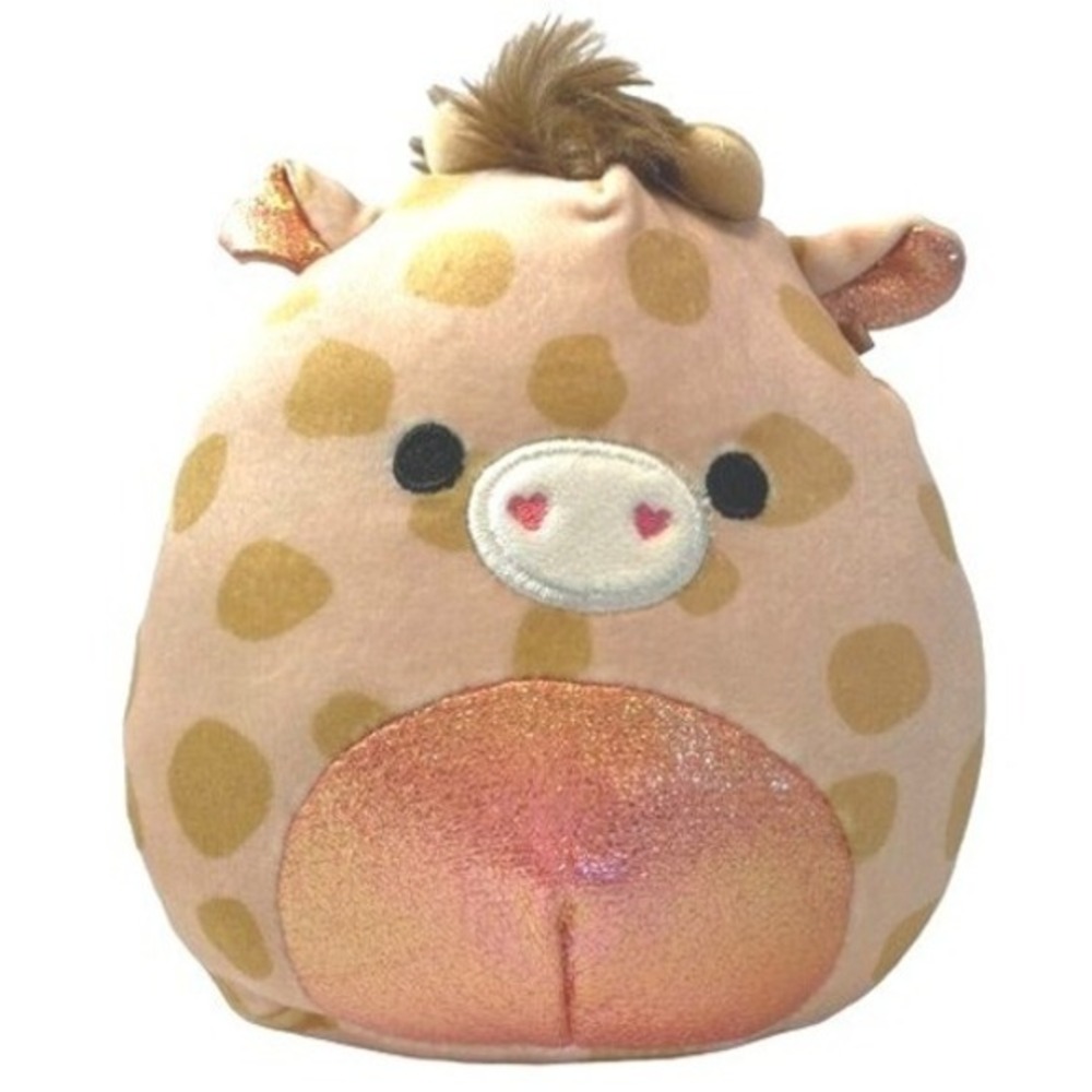 Squishmallow Zuni the Giraffe 5" Plush Toy Glitter Belly Brown Mane & Horns